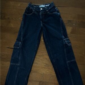 Garage Denim Cargo Dark Blue Jeans